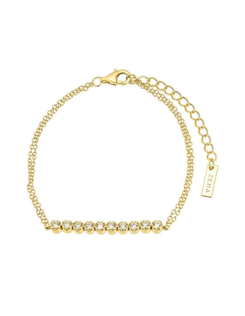 Brazalete de plata con cristal p 925