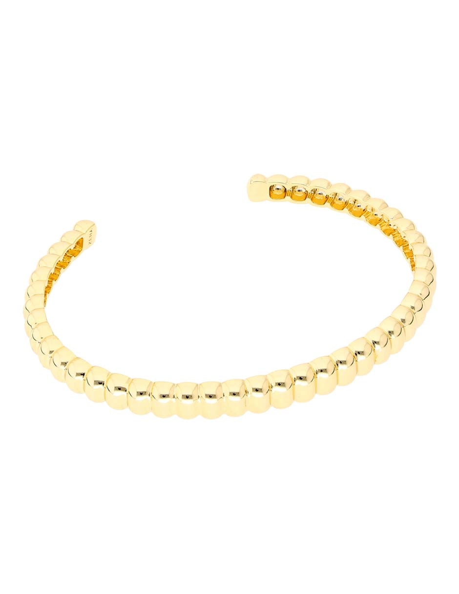 Brazalete de plata 18 K con acabado baño de oro