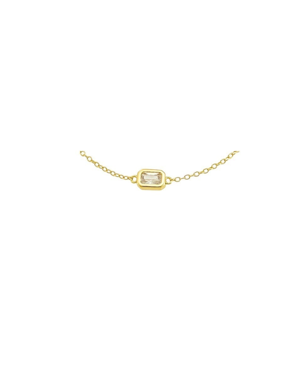 Brazalete de plata P 925 con acabado baño de oro 2