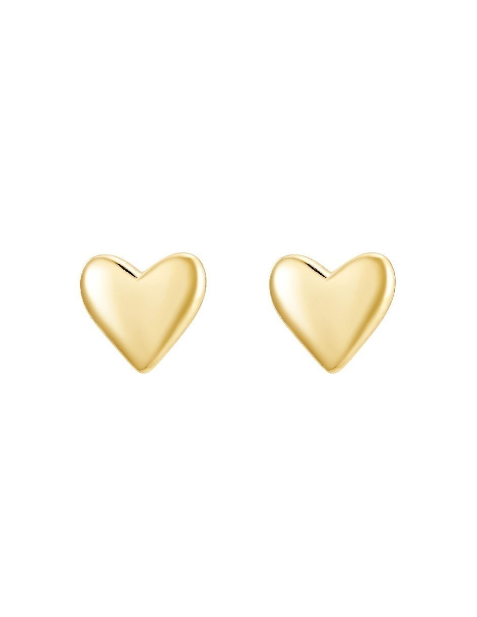 Aretes cortos de corazón de plata p 925 Aretes cortos de corazón de plata p 925