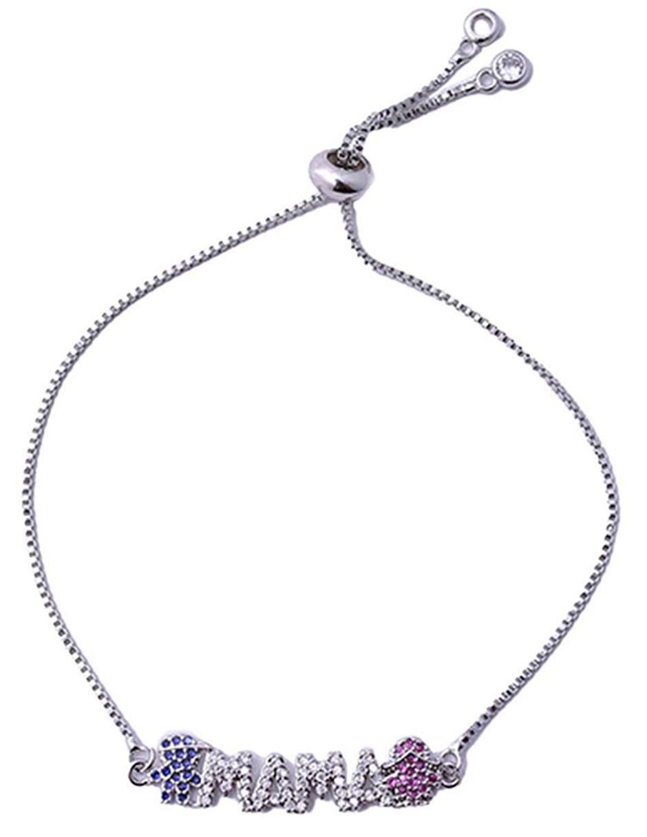 Pulsera dara baby "de" acero sin kilataje sin familia "con acabado"
