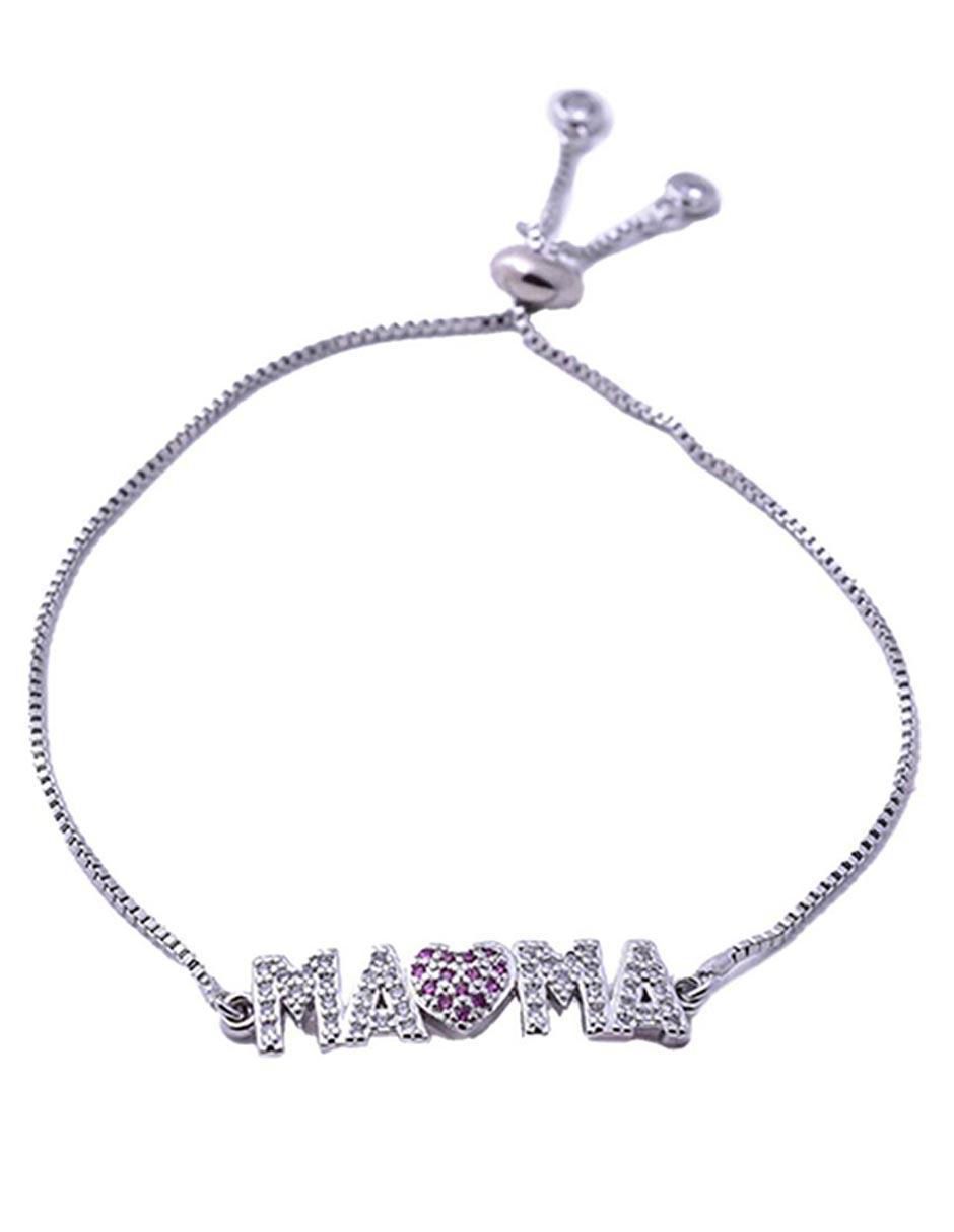 Pulsera dara baby "de" acero sin kilataje sin familia "con acabado"