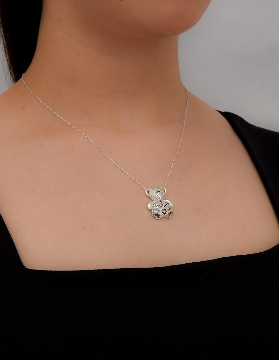 Gargantilla de oso de plata P 925 3