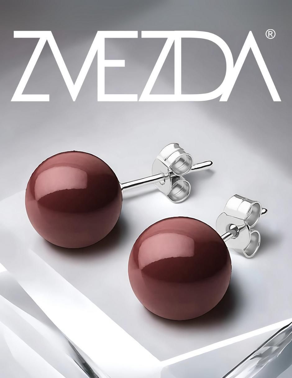 Set de aretes Éclair de plata P 925 con acabado brillante perla de cristal 3