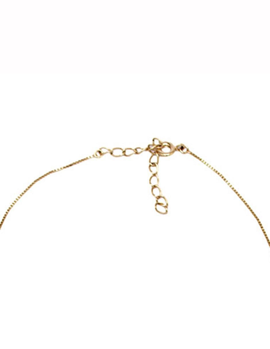 Collar con dije de letra a de oro laminado 10 K 4