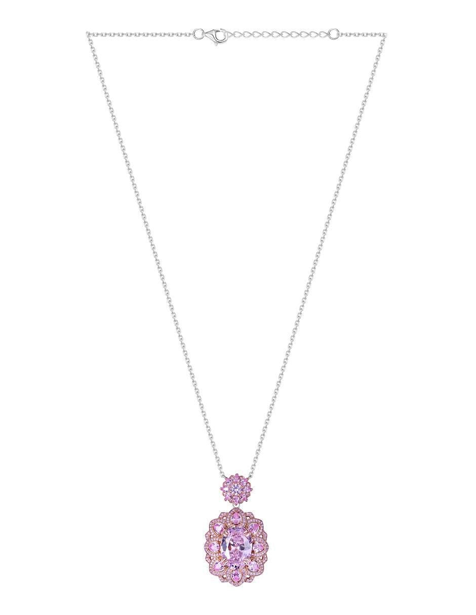 Collar de flor de plata P 925 2