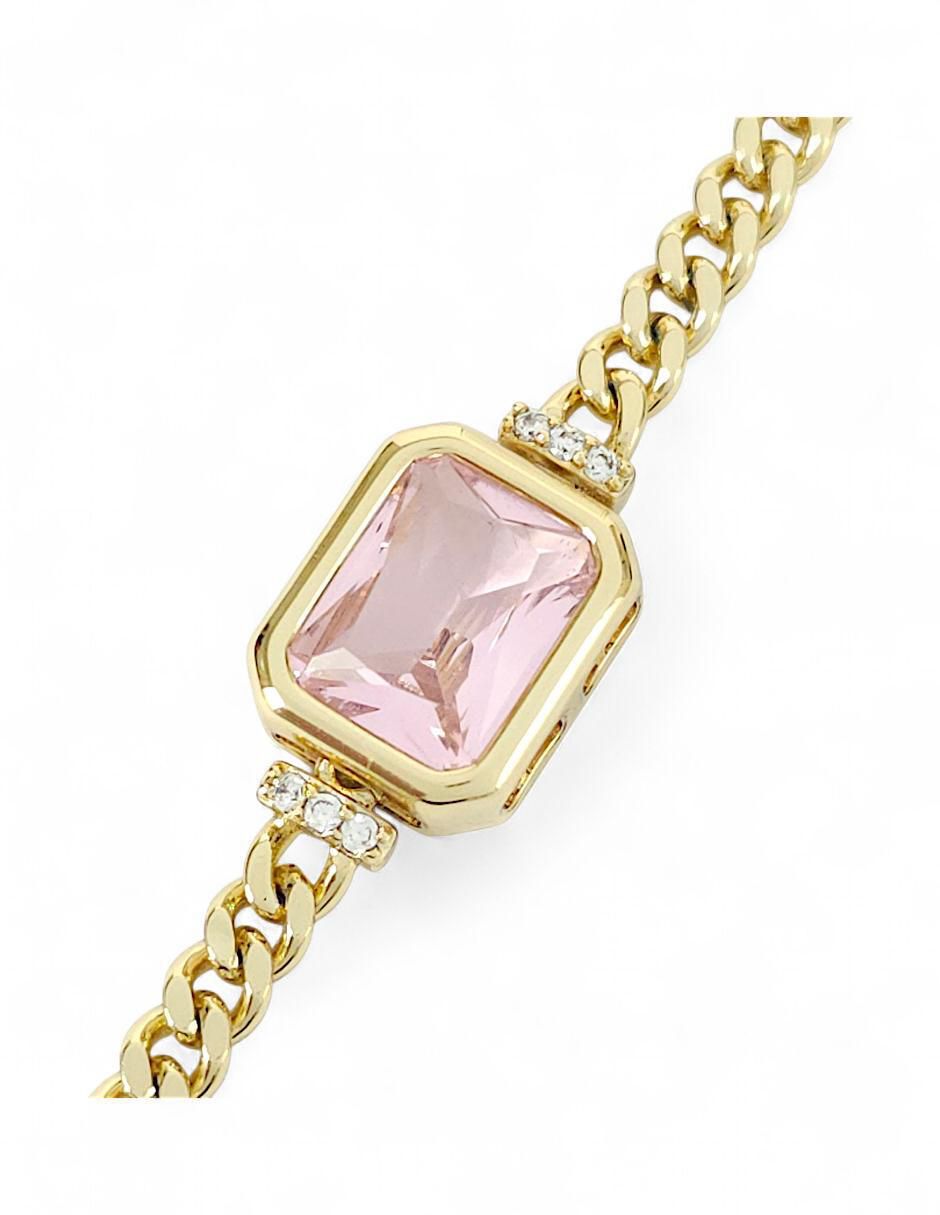Pulsera 18 K con acabado 6
