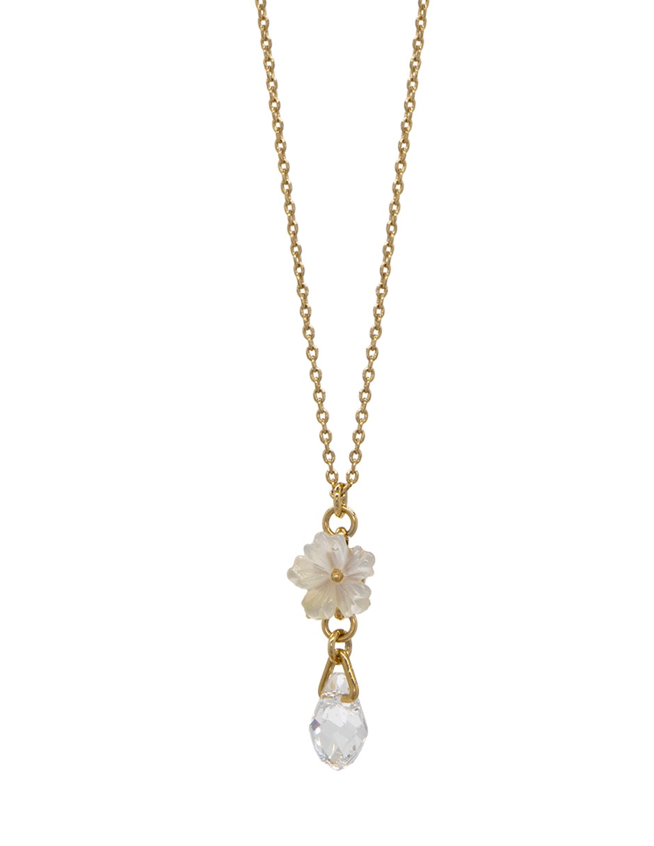 Collar con dije de flor