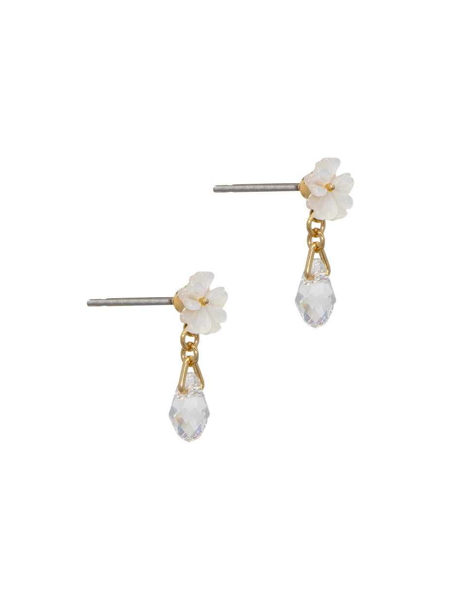 Aretes corto de flor 2