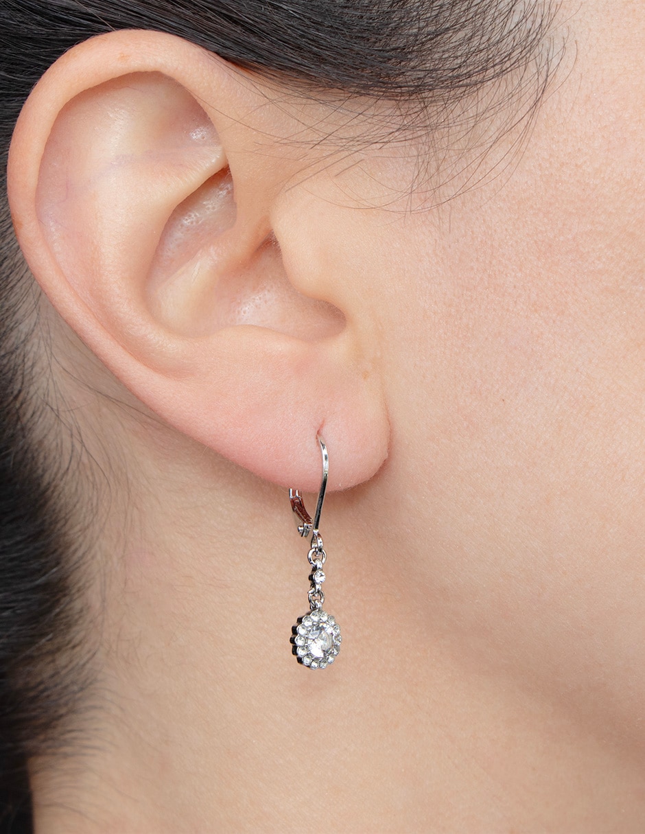 Aretes largos circular 4
