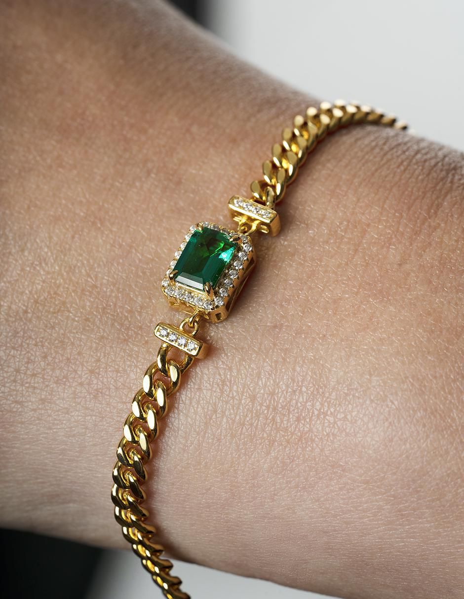 Brazalete de plata P 925 con acabado 3