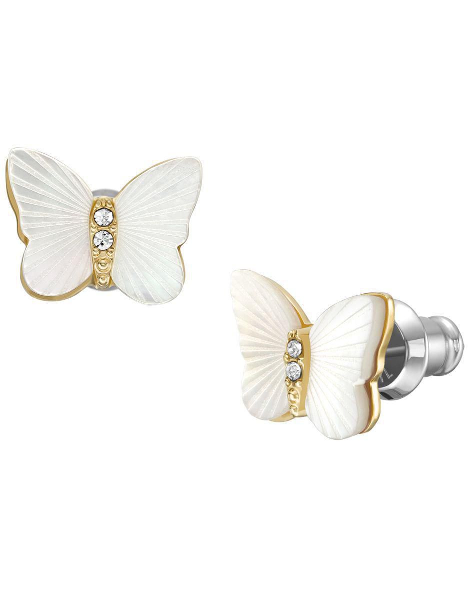 Broqueles de mariposa Sutton con acabado pulido concha nácar 4