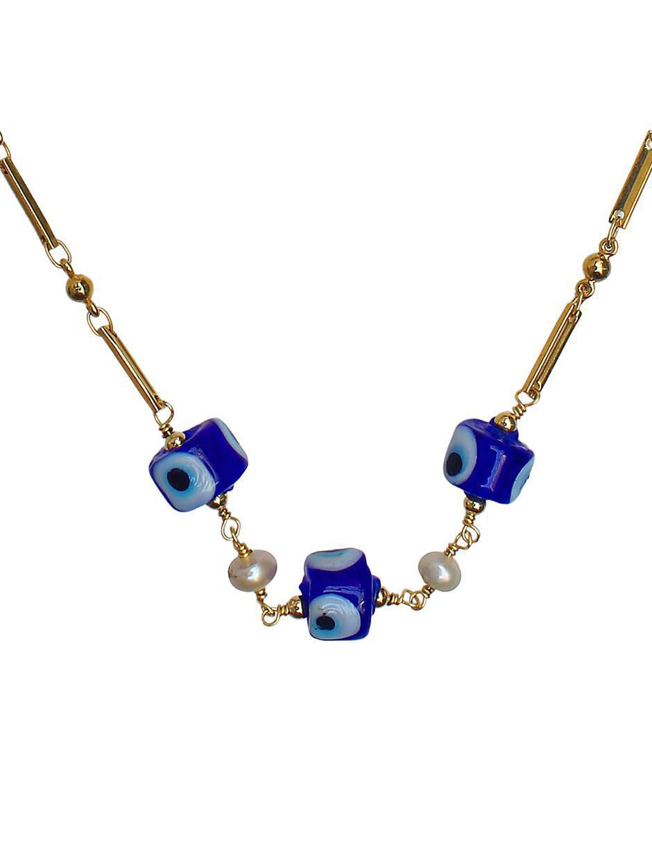 Collar de ojo turco 14 K Collar de ojo turco 14 K