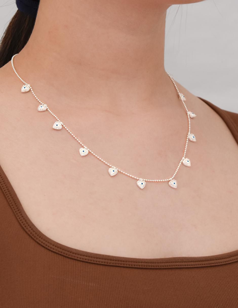 Gargantilla de corazón de plata P 925 3