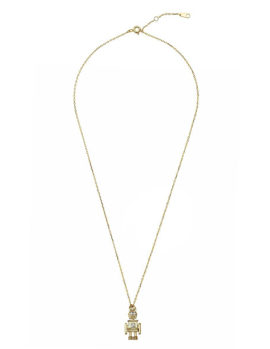 Collar con dije de robot de plata P 925 2