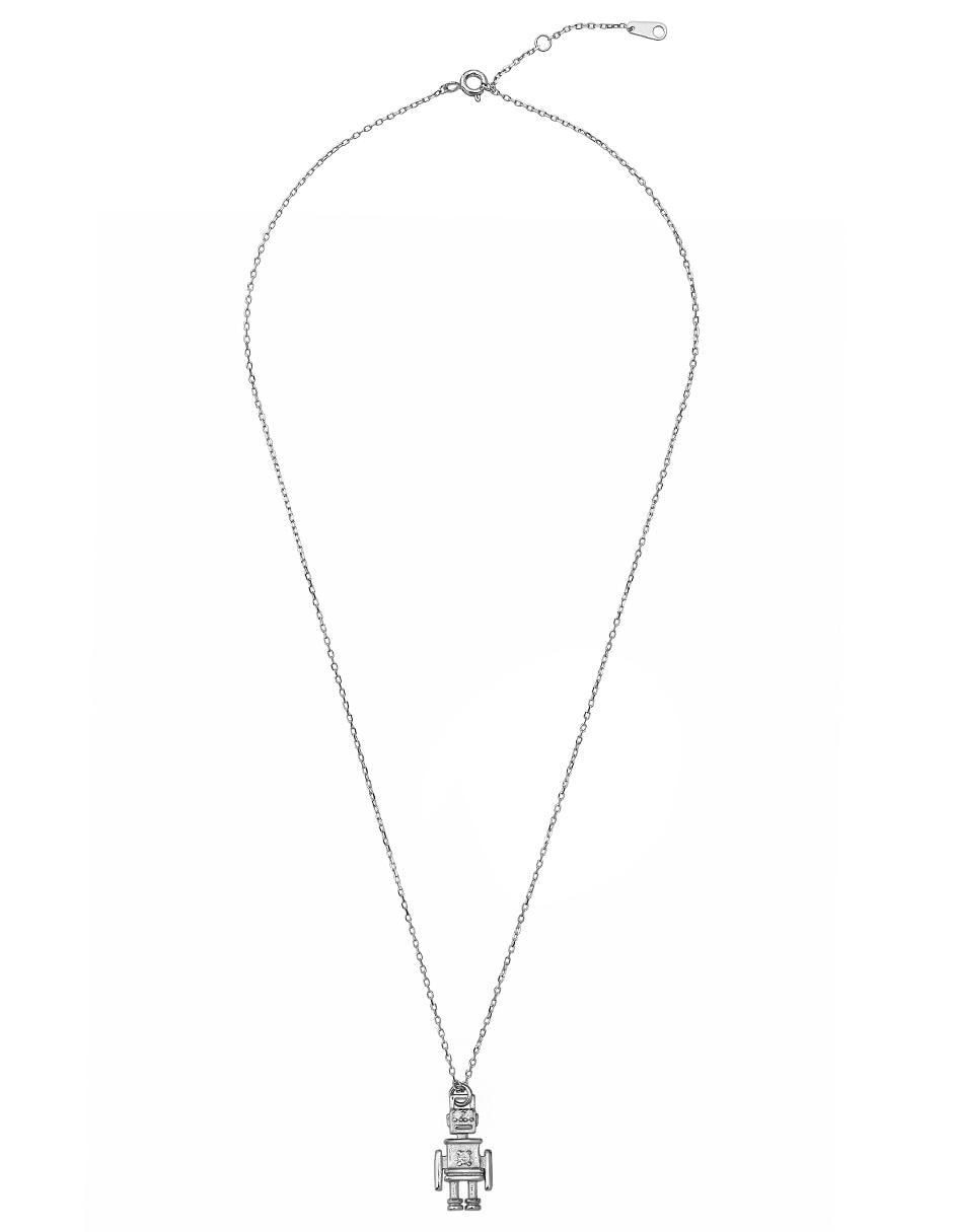 Collar con dije de robot de plata P 925 2