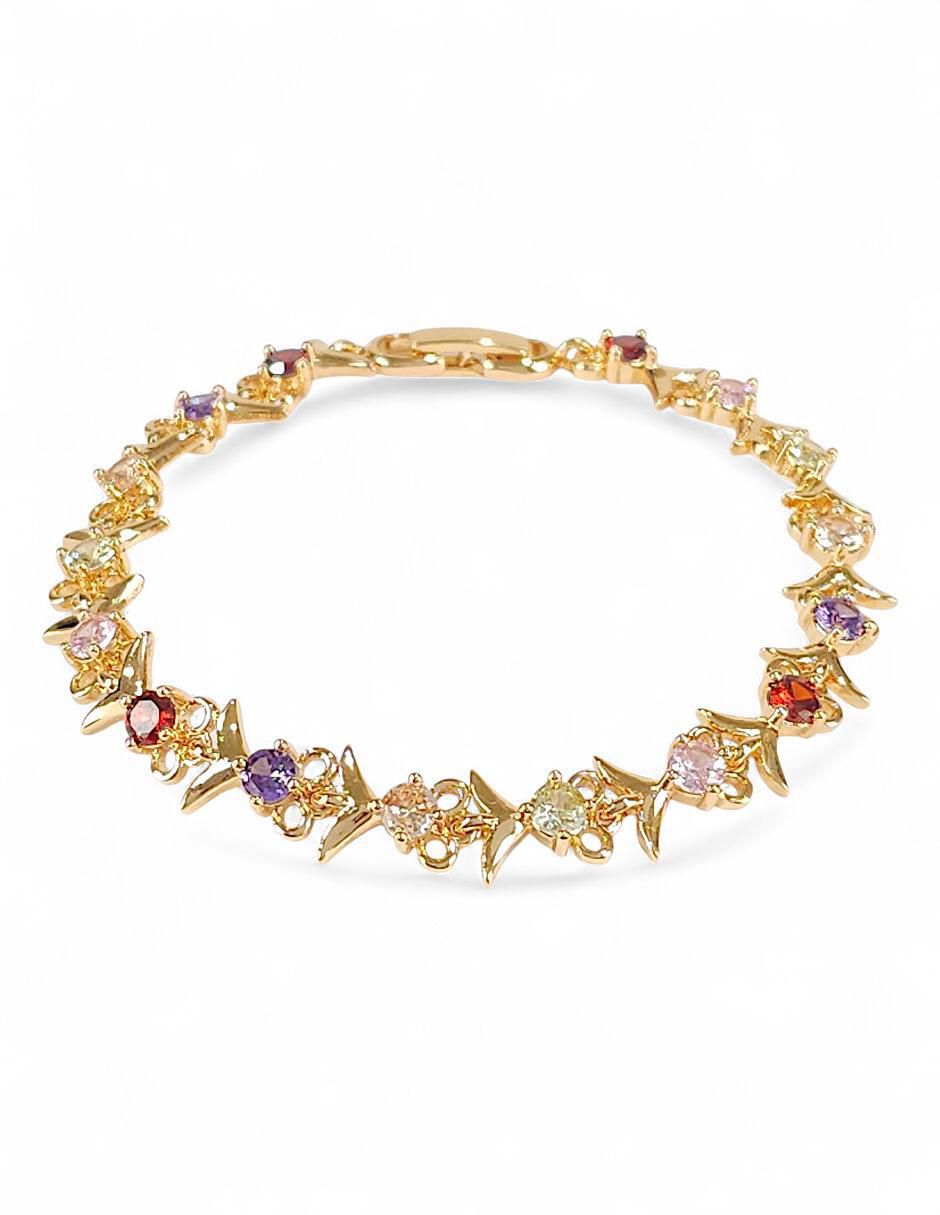 Pulsera con acabado baño de oro 18k 3