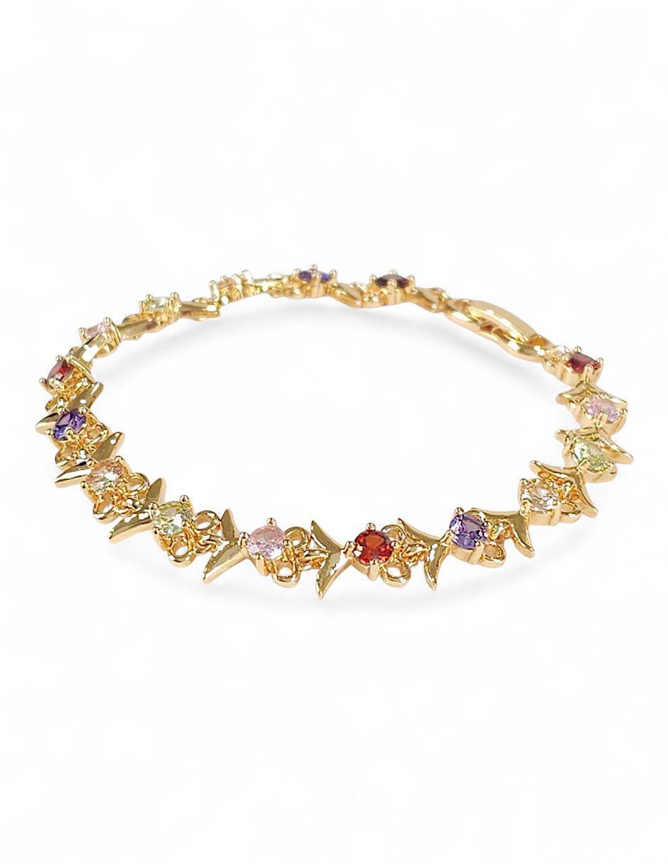 Pulsera con acabado baño de oro 18k 4