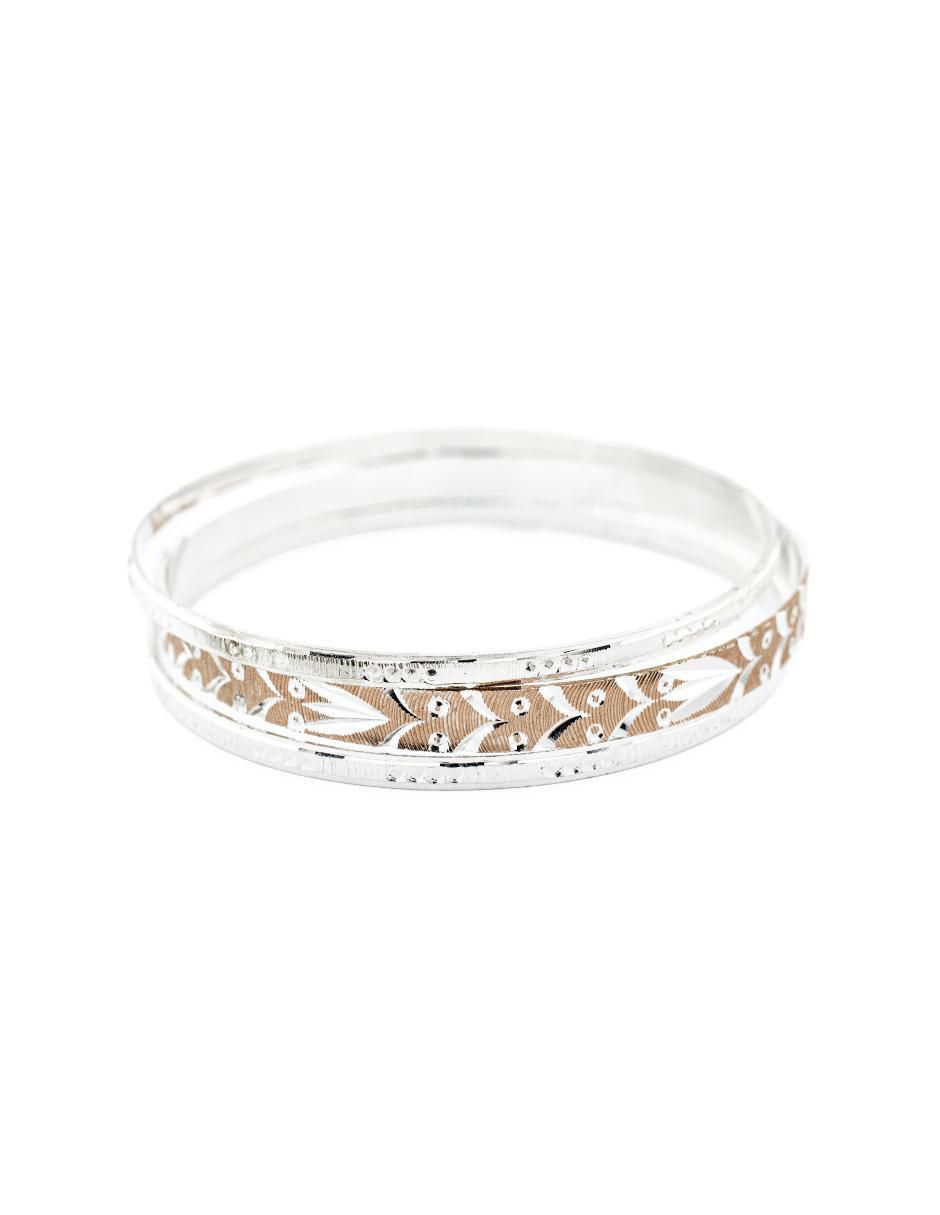 Brazalete con acabado chapa de oro