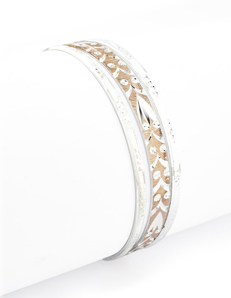Brazalete con acabado chapa de oro 2