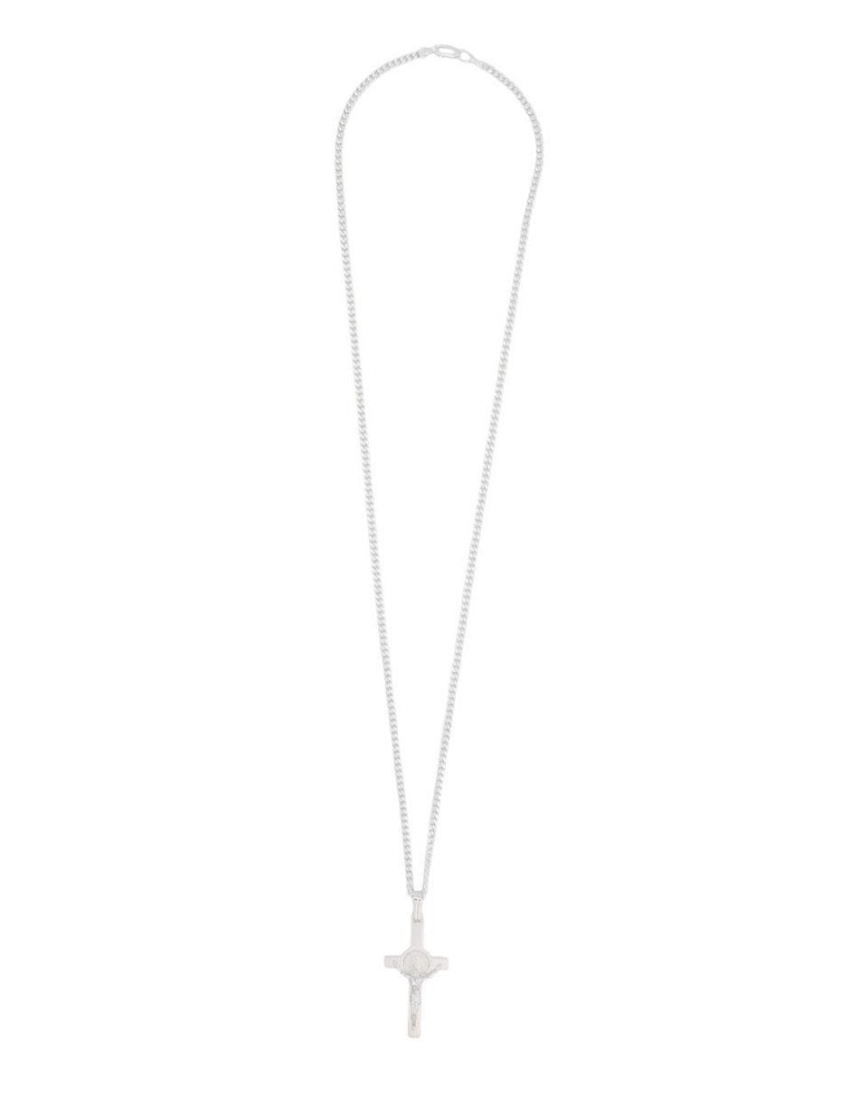 Collar con dije de cruz de plata P 925 3