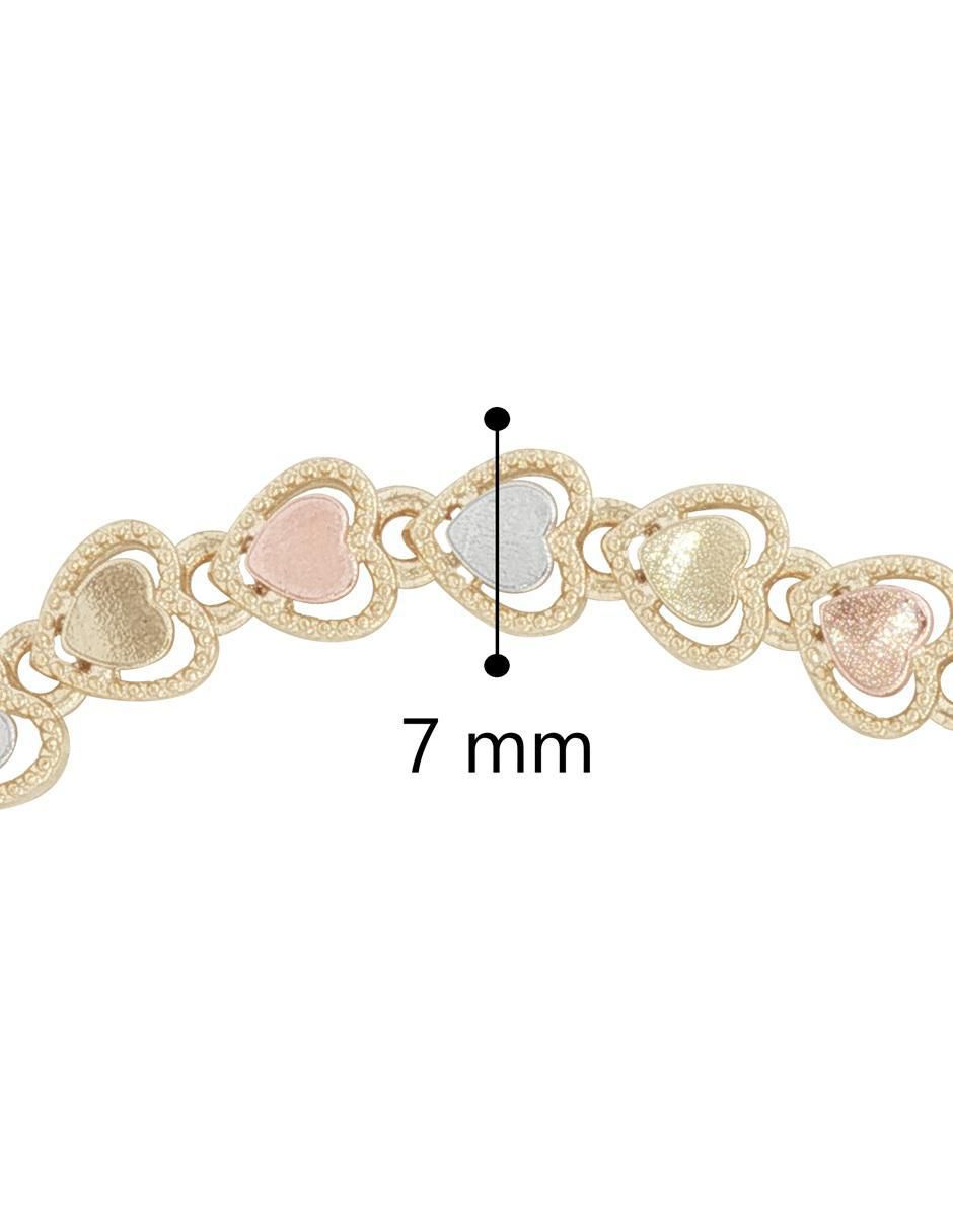 Pulsera con acabado chapa de oro 18 K 5