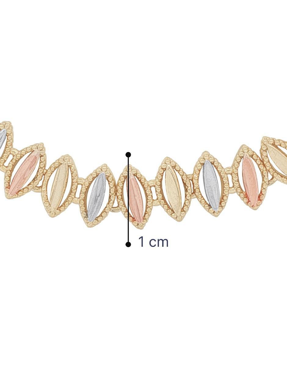 Pulsera con acabado chapa de oro 18 K 5