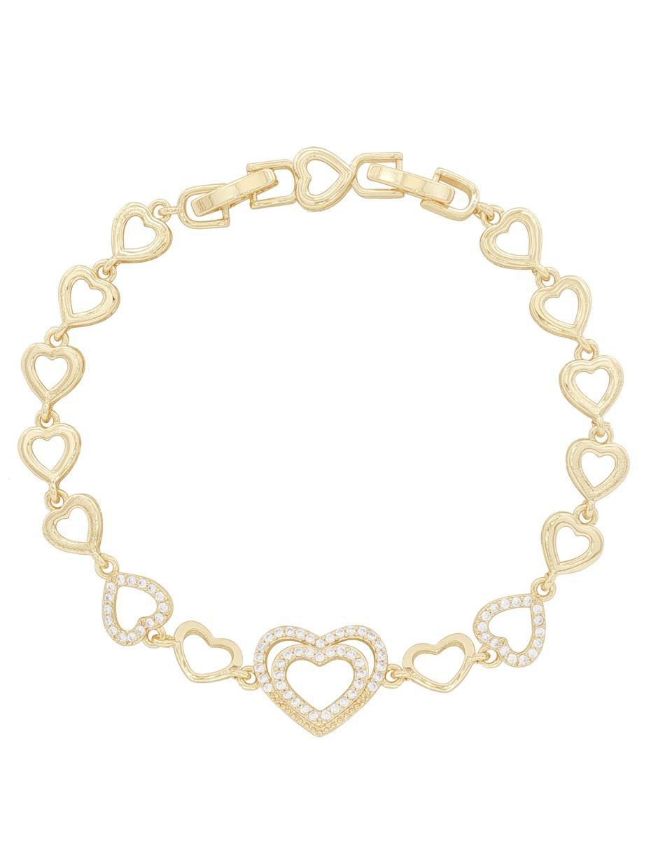 Pulsera con acabado chapa de oro 18 K