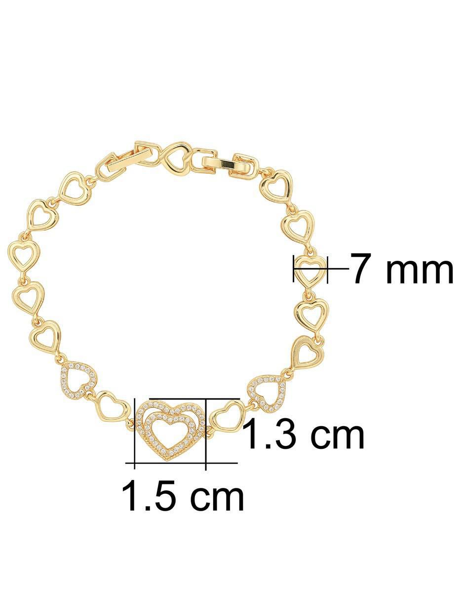 Pulsera con acabado chapa de oro 18 K 6