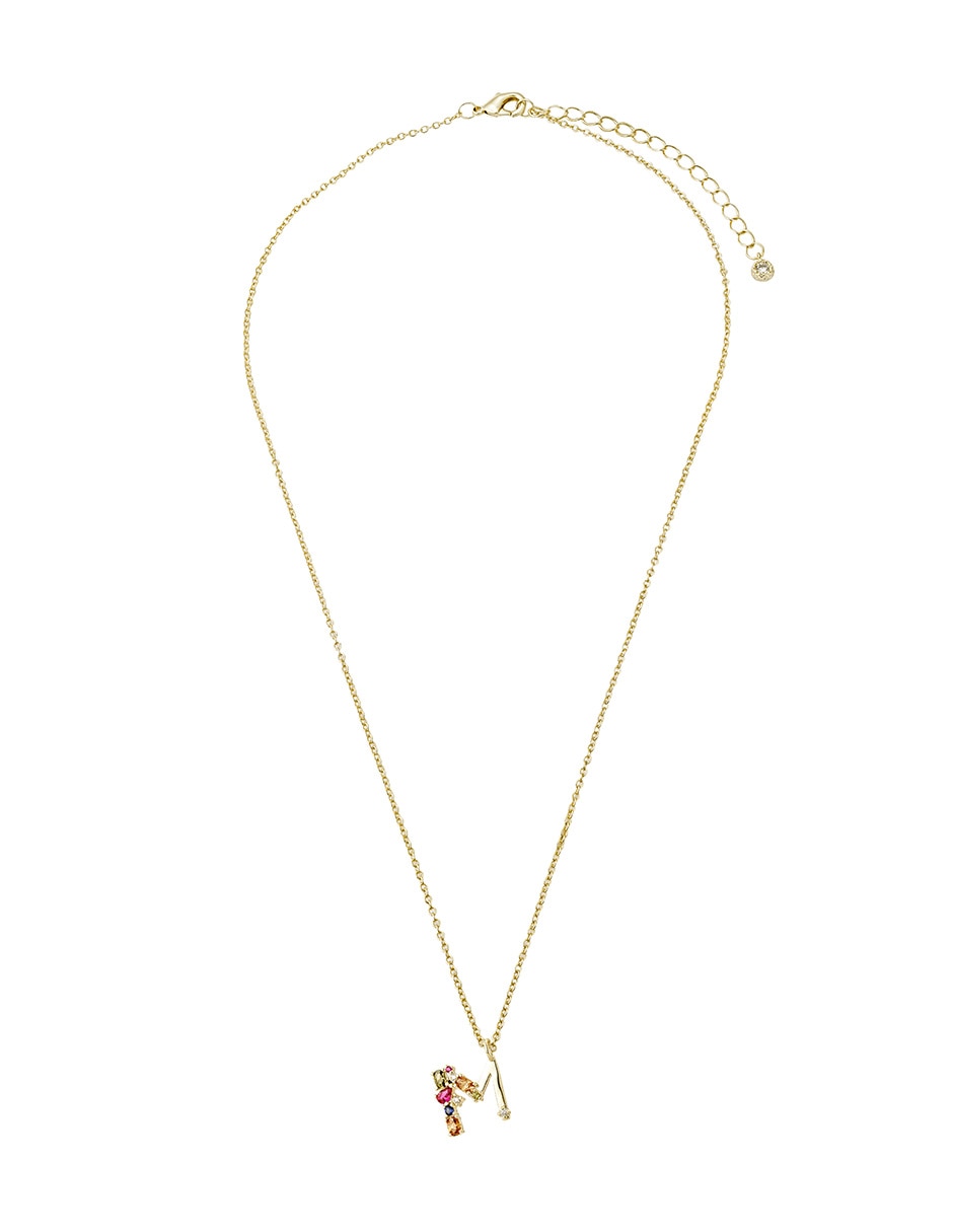 Collar con dije de baño de oro 14 K 2
