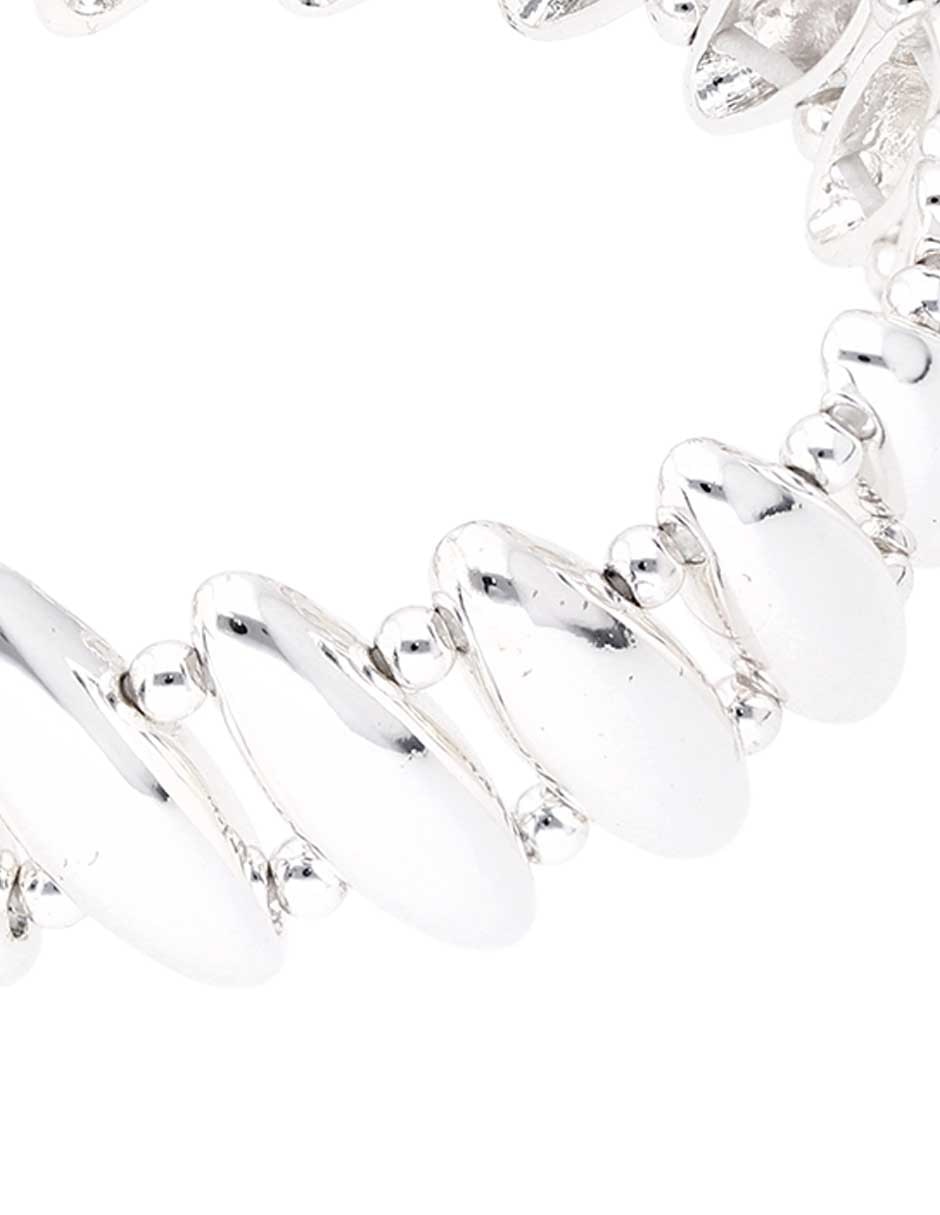 Pulsera Silver Patterns con acabado pulido 2