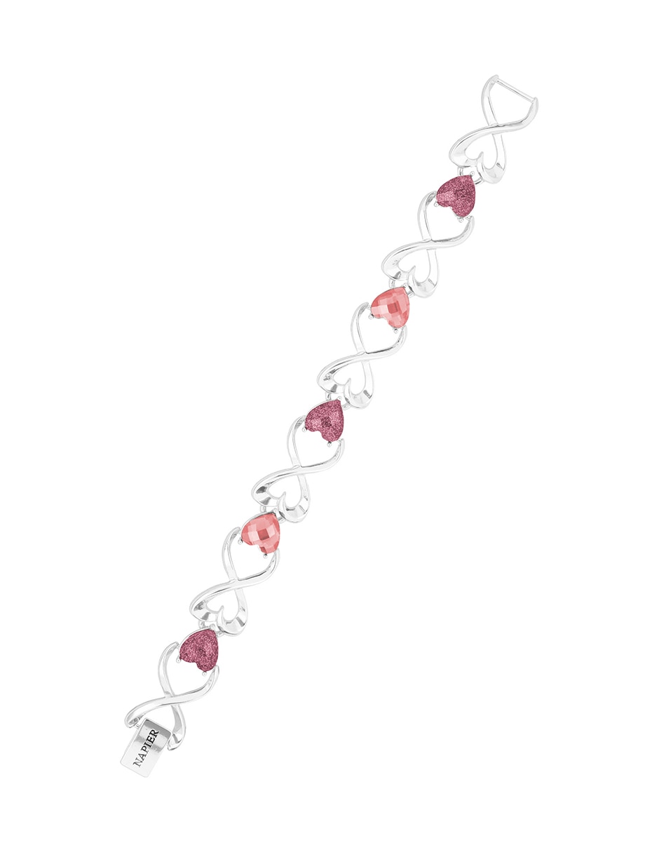 Pulsera Love Hearts con acabado brillante 2