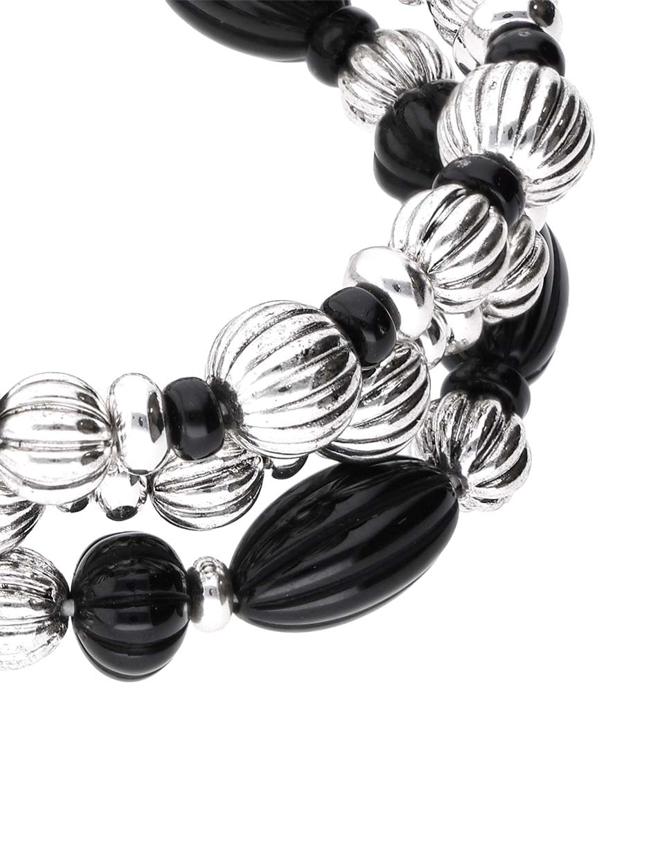 Pulsera Midnight Beads con acabado brillante 2