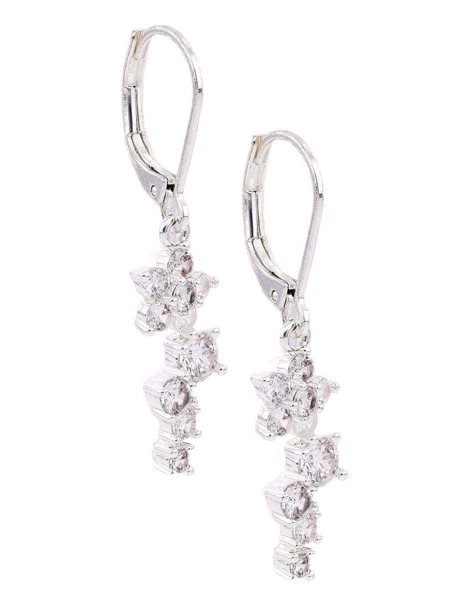 Aretes largos Social cz ears m1 con acabado brillante 2
