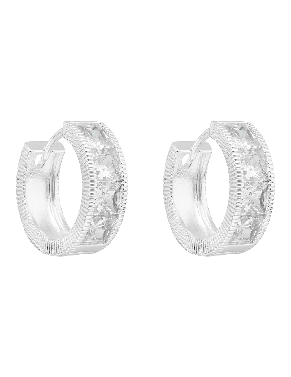 Arracadas Cz Ears M1 con acabado brillante 2