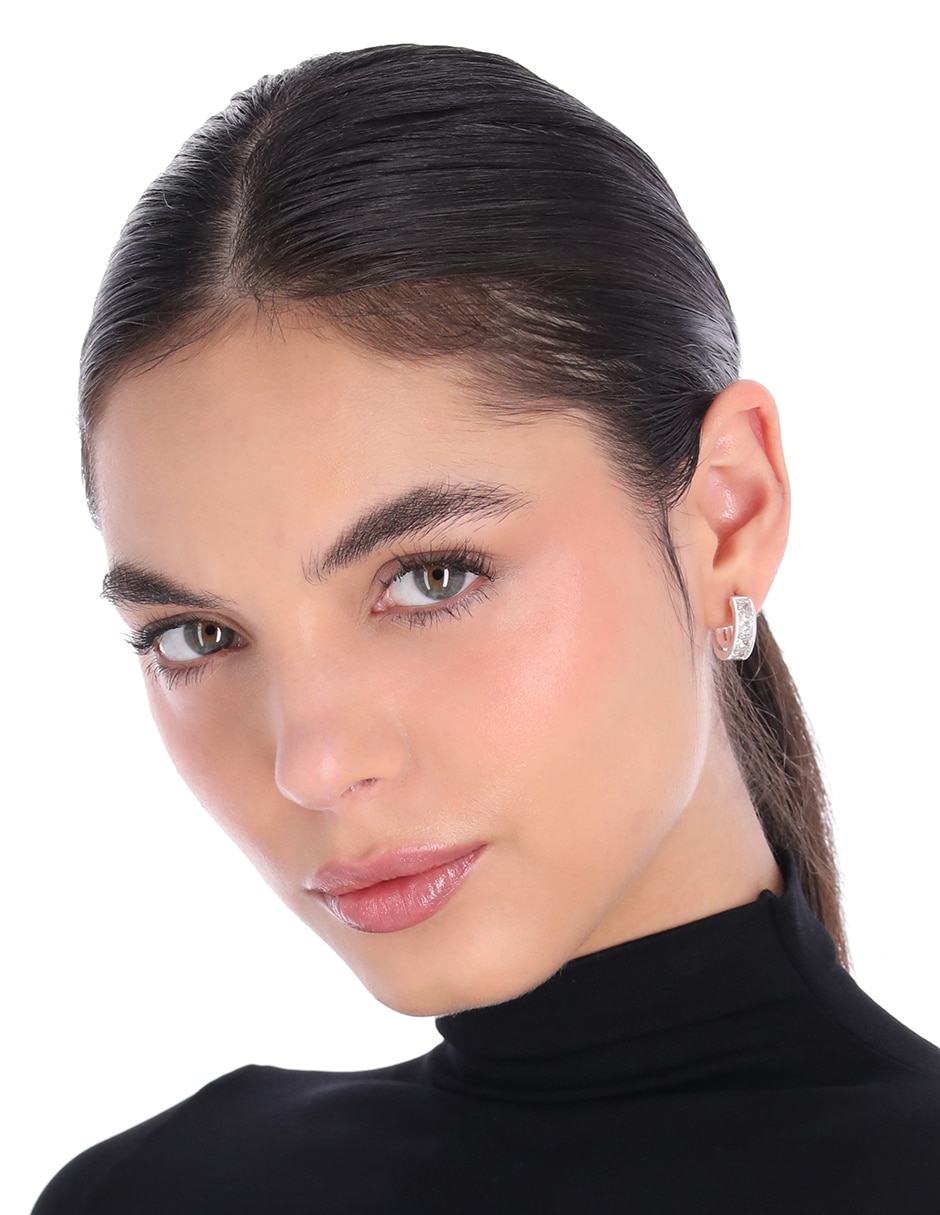 Arracadas Cz Ears M1 con acabado brillante 3