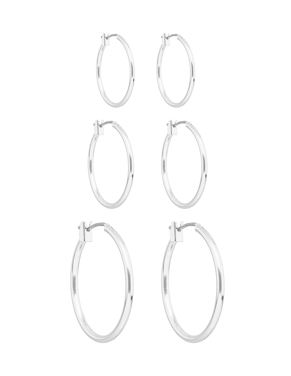 Set de aretes con acabado brillante 3