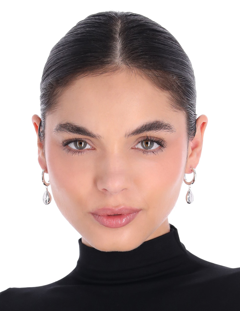 Aretes largos Basic Metal Ears M3 acabado brillante 3
