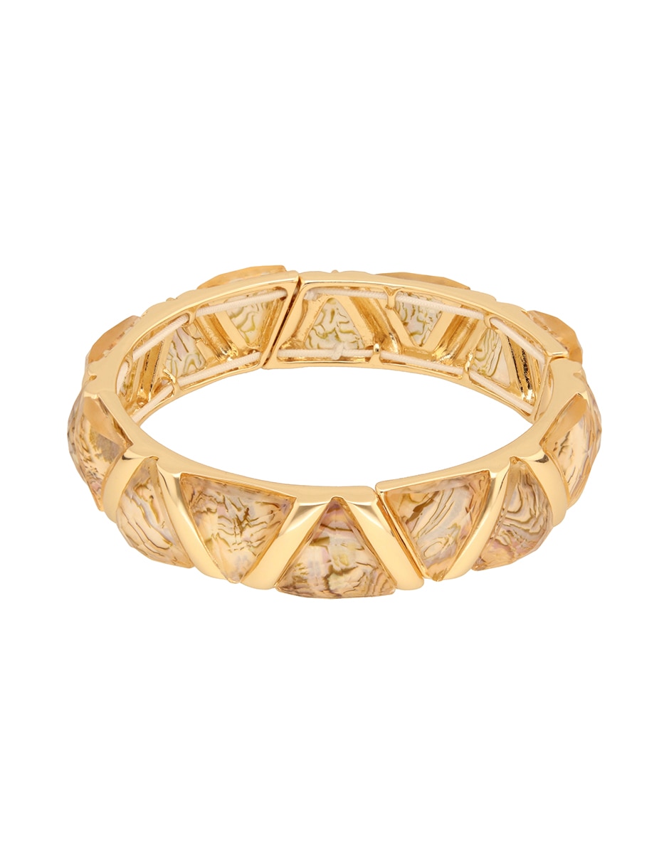Pulsera Golden Gems con acabado brillante