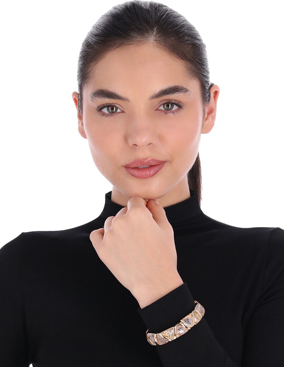 Pulsera Golden Gems con acabado brillante 4