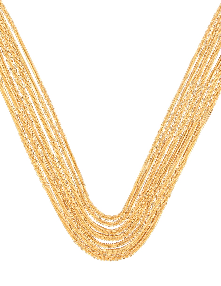 Collar de varios hilos gold lace