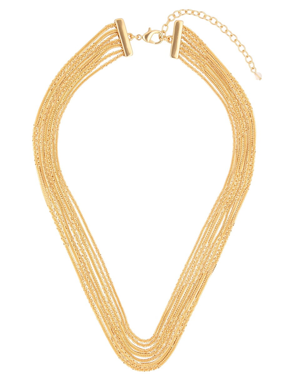 Collar de varios hilos gold lace 4