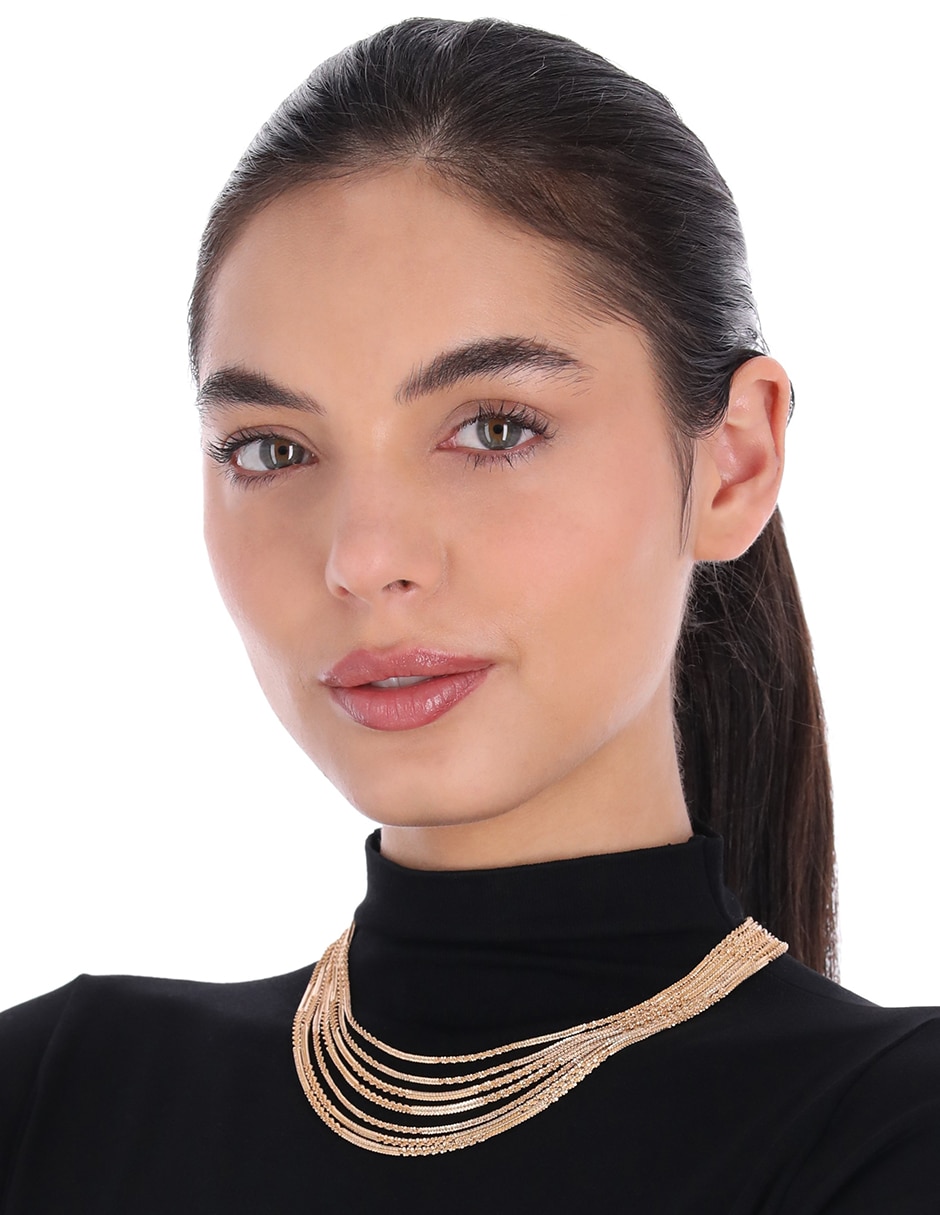 Collar de varios hilos gold lace 5