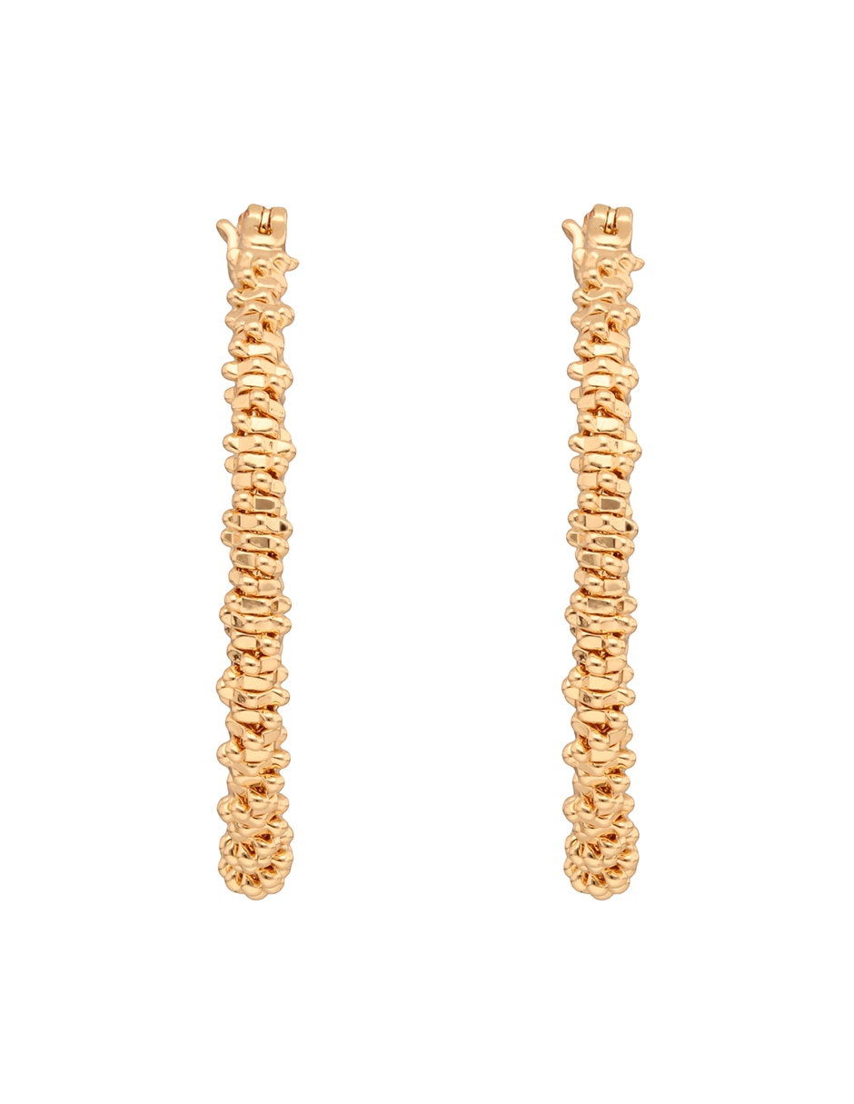 Arracadas Gold Lace con acabado brillante 3