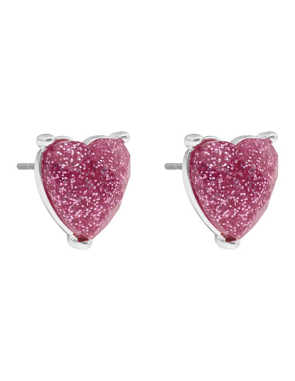 Broqueles Love Hearts con acabado brillante 2
