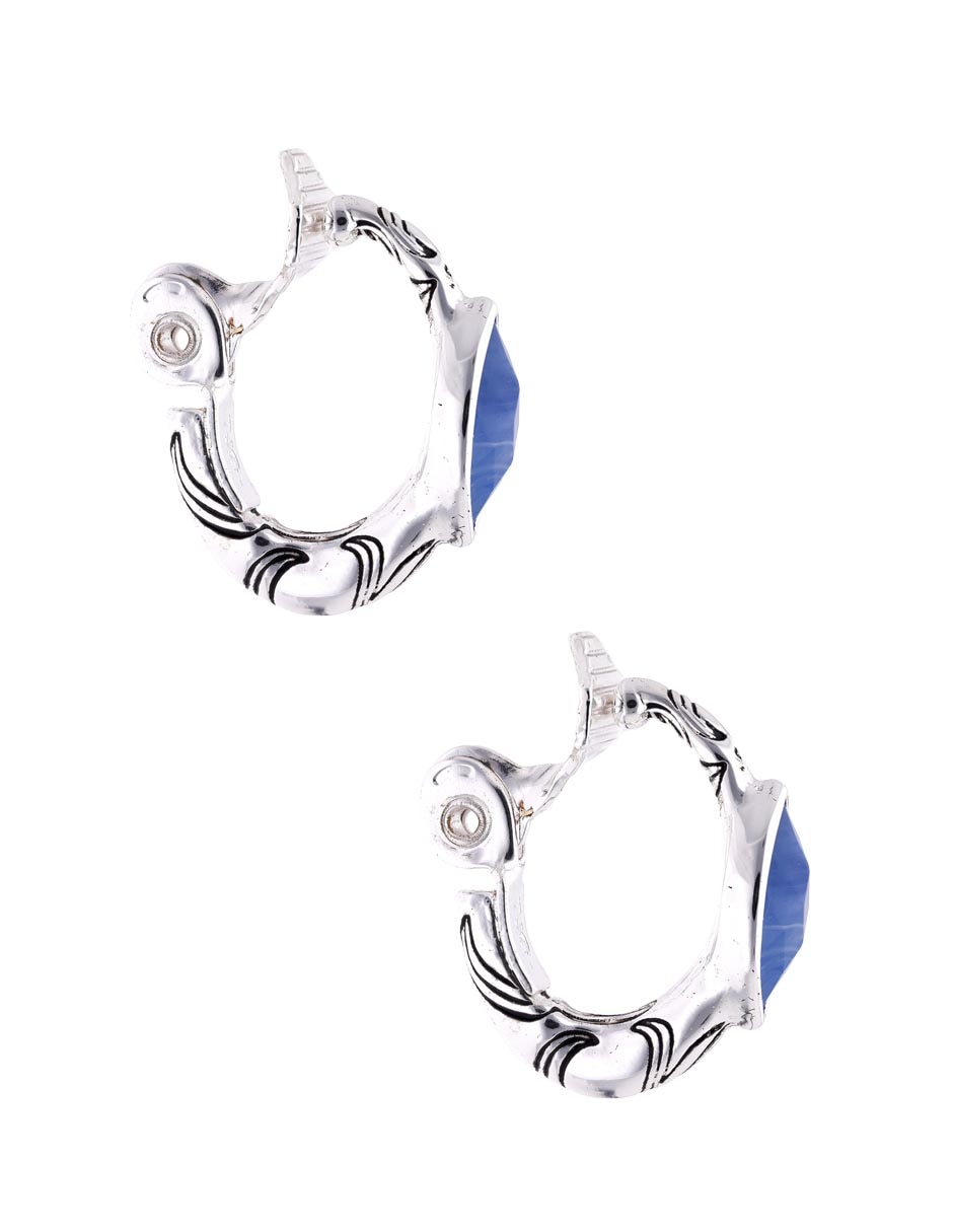 Aretes largos Westside con acabado brillante 3
