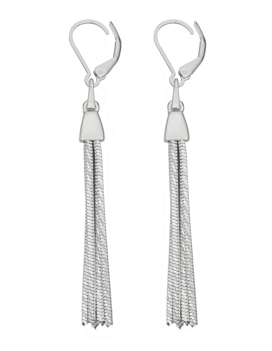 Aretes largos Basic Metal Ears M3 con acabado brillante 2