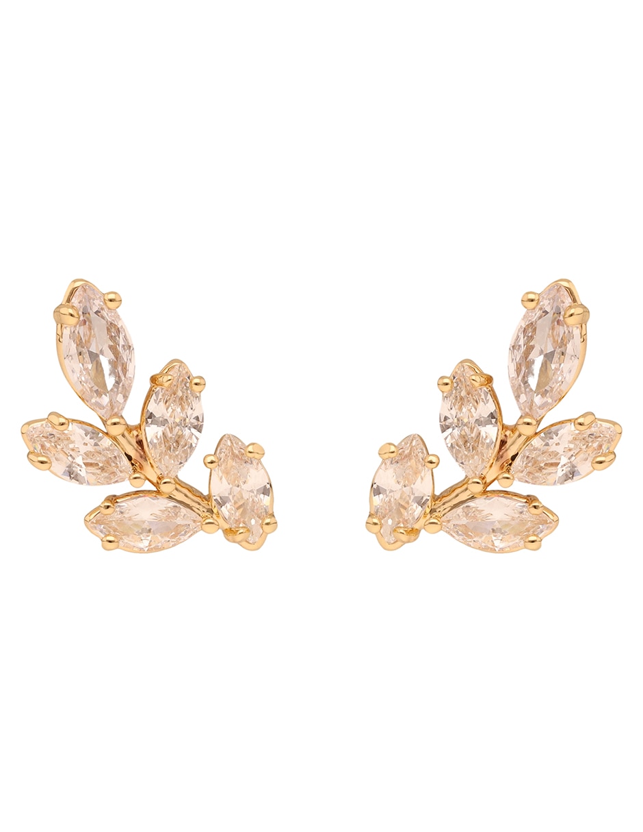 Broqueles social cz ears m2 con acabado brillante