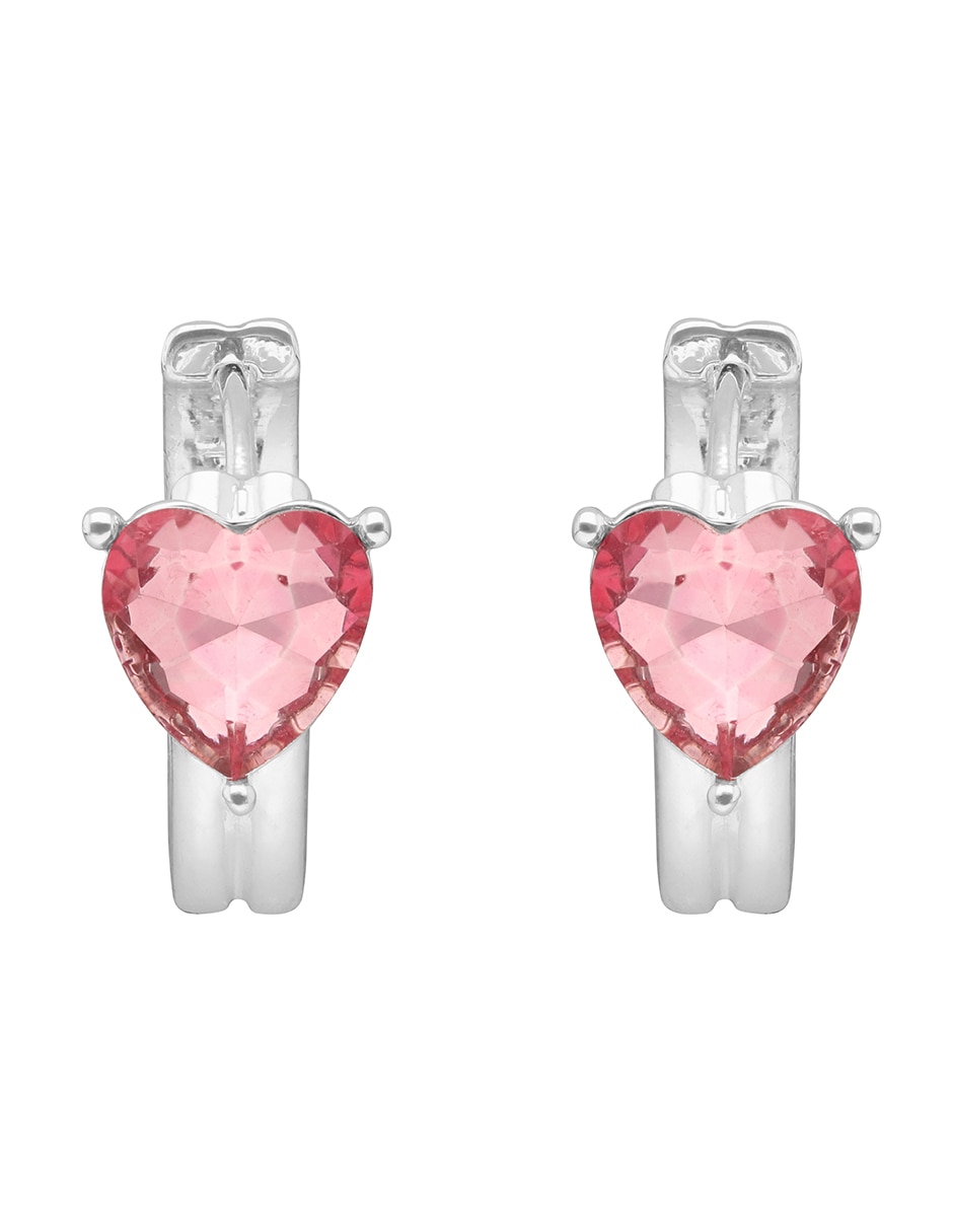 Arracadas Love Hearts con acabado brillante