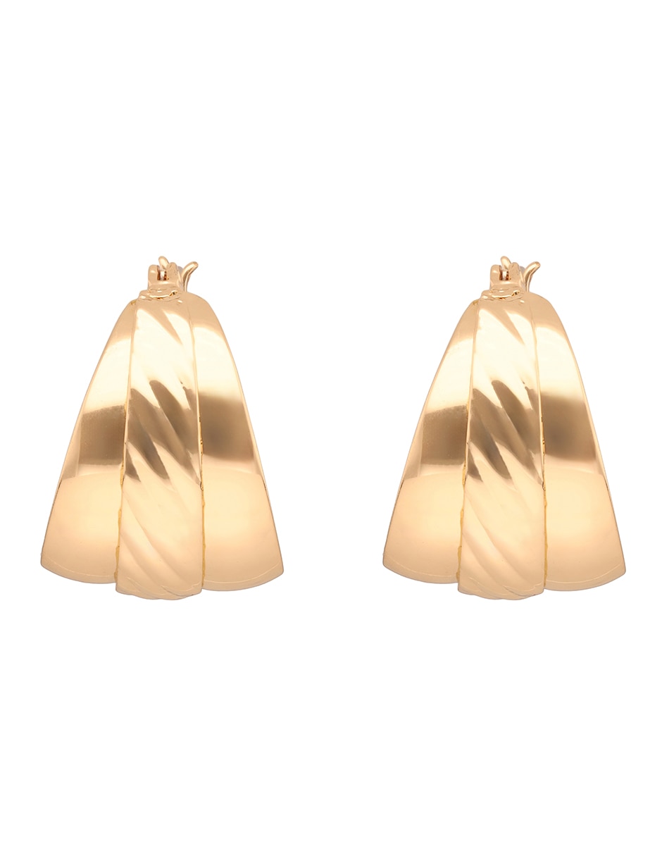 Arracadas basic metal ears m2 con acabado brillante